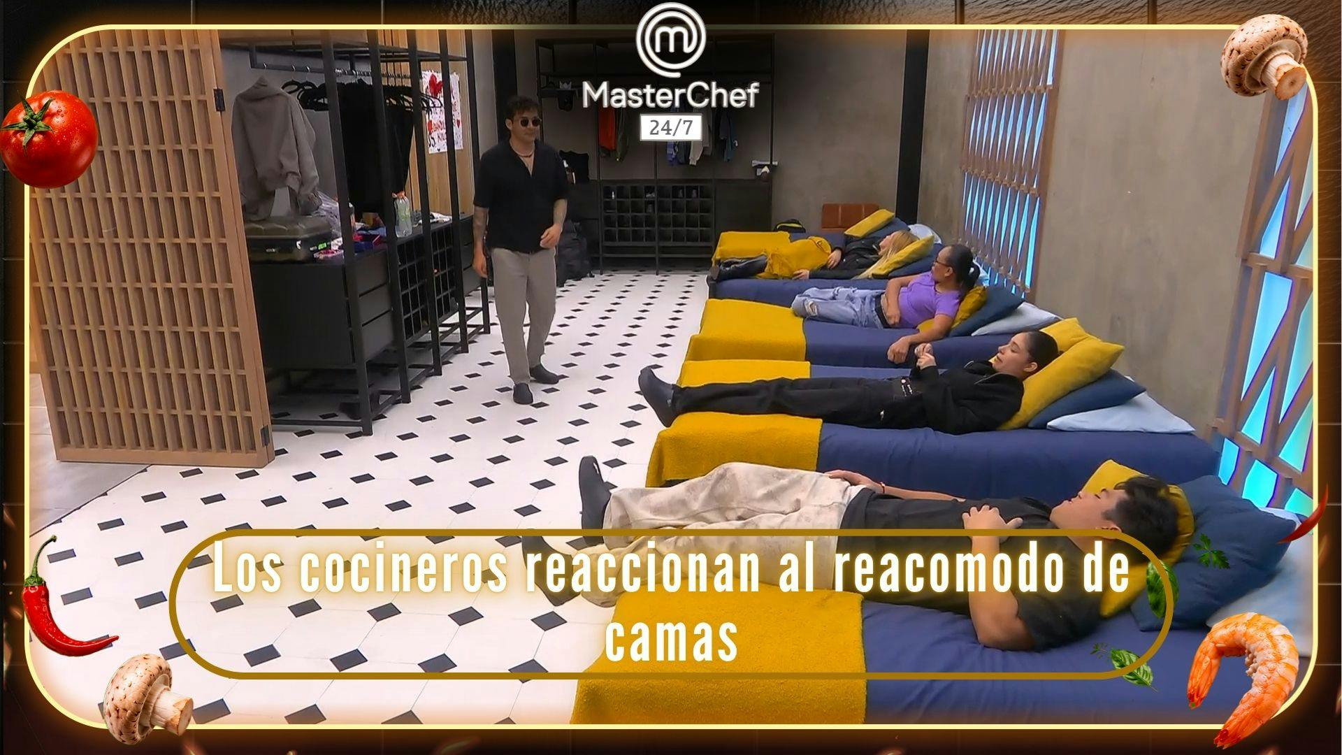 Los cocineros reaccionan al reacomodo de camas al interior del Mundo MasterChef (VIDEO)