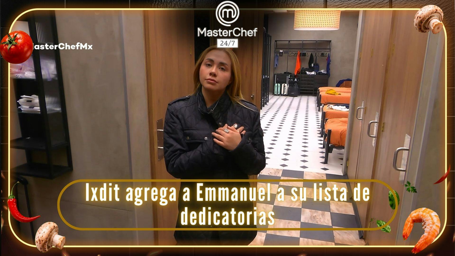 Ixdit agrega a Emmanuel a su lista de dedicatorias por su presencia en la final de MasterChef 24/7 (VIDEO)
