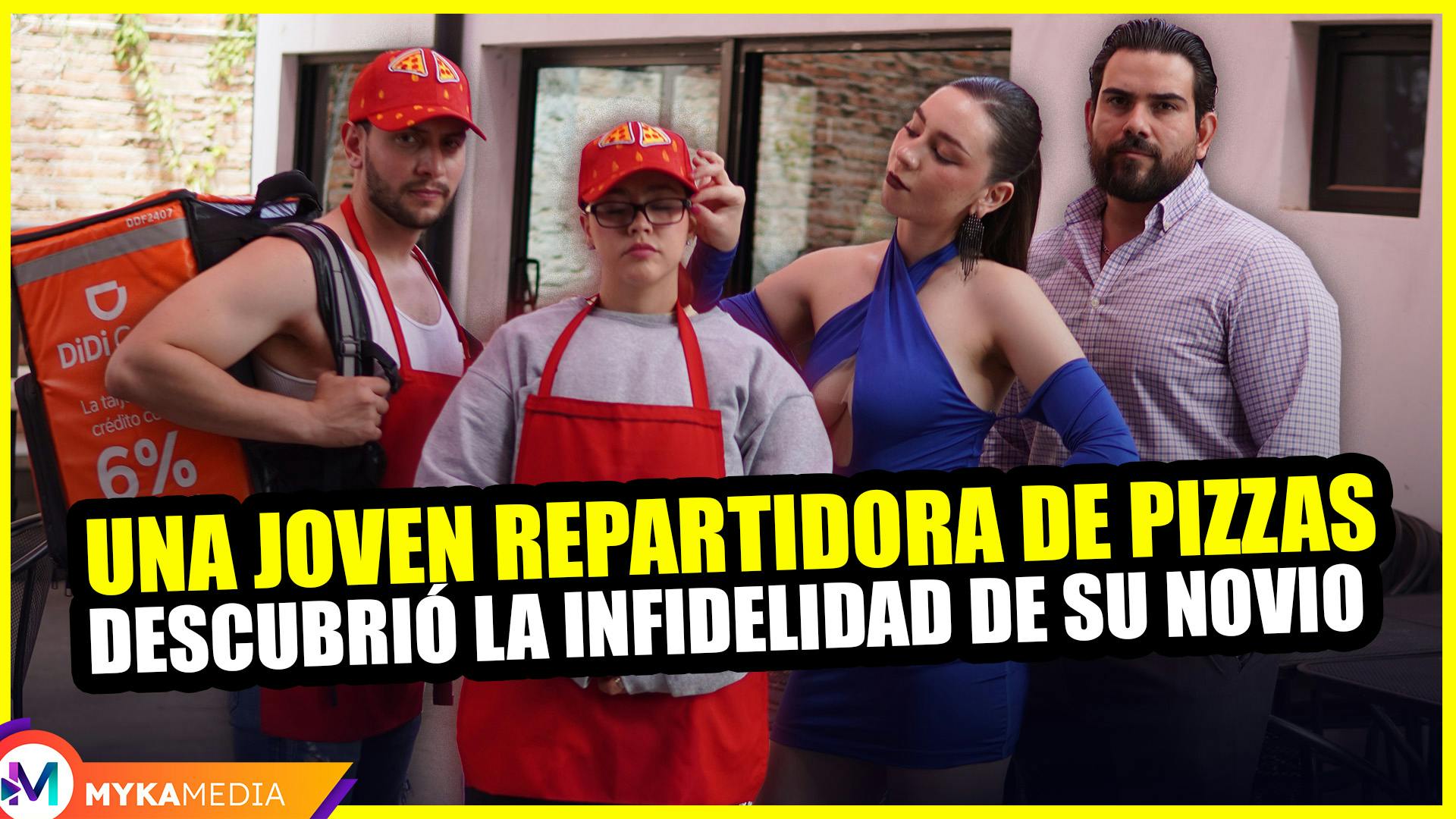 Una joven repartidora de pizzas descubrió la infidelidad de su novio