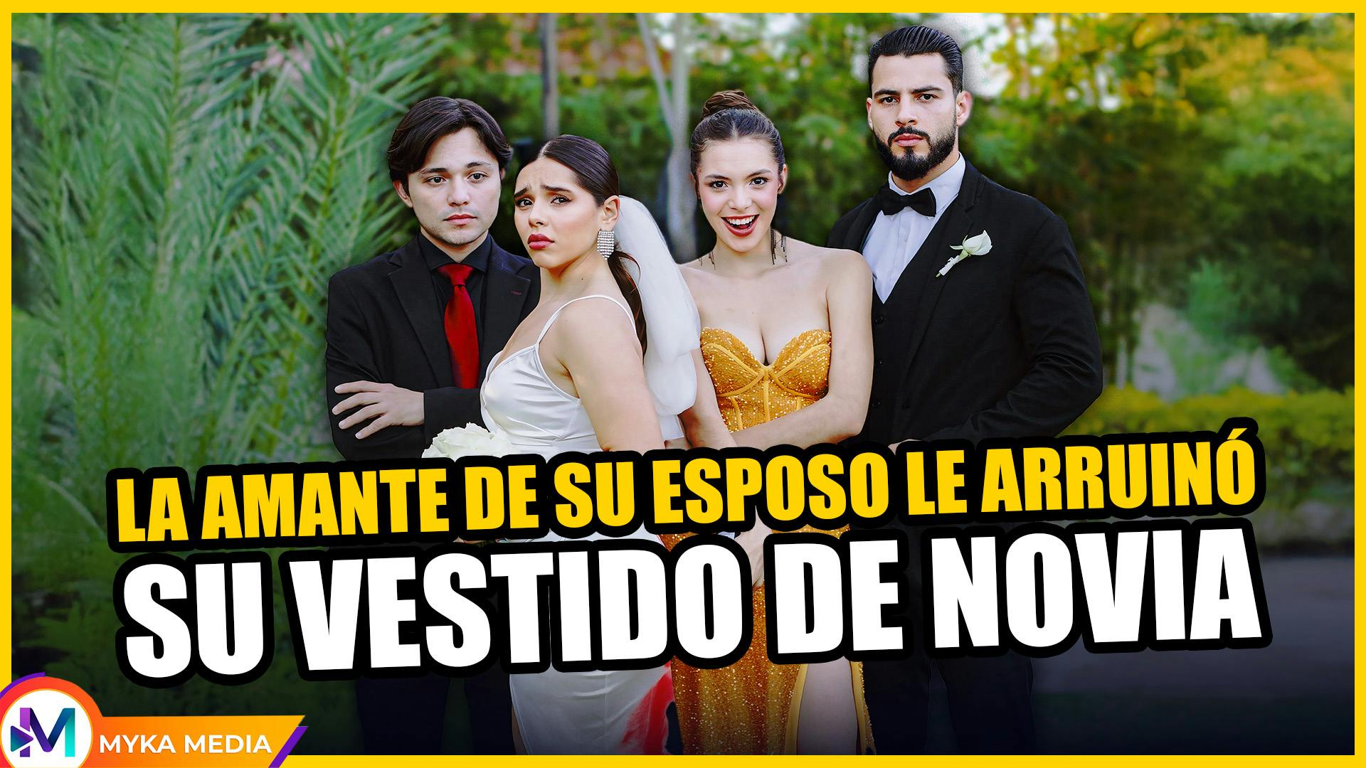 La amante de su esposo le arruinó su vestido de novia