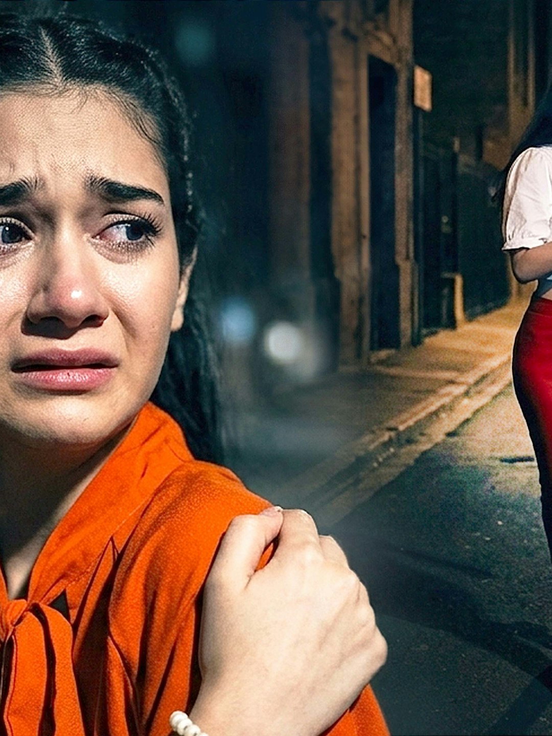 Caminaba sola a su casa mientras alguien la estaba siguiendo