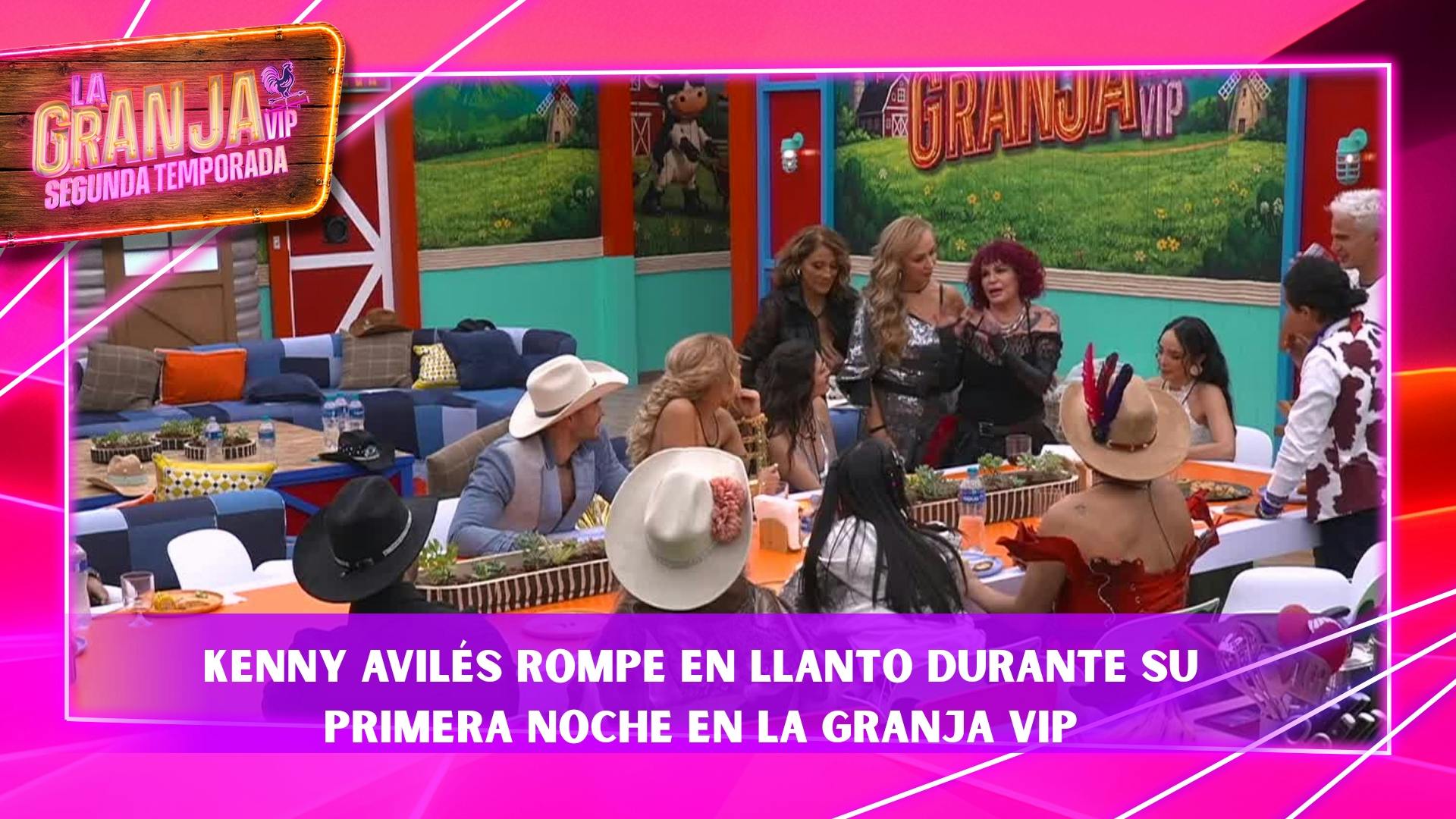 Kenny Avilés rompe en llanto durante su primera noche en La Granja VIP tras presentarse con los Granjeros