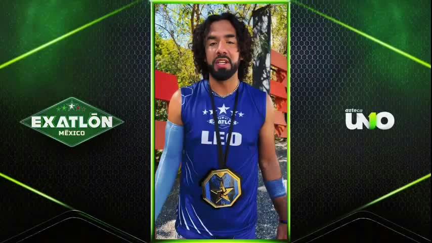 Exatlón México | Leo gana la primera medalla transferible varonil y la dedica a su equipo