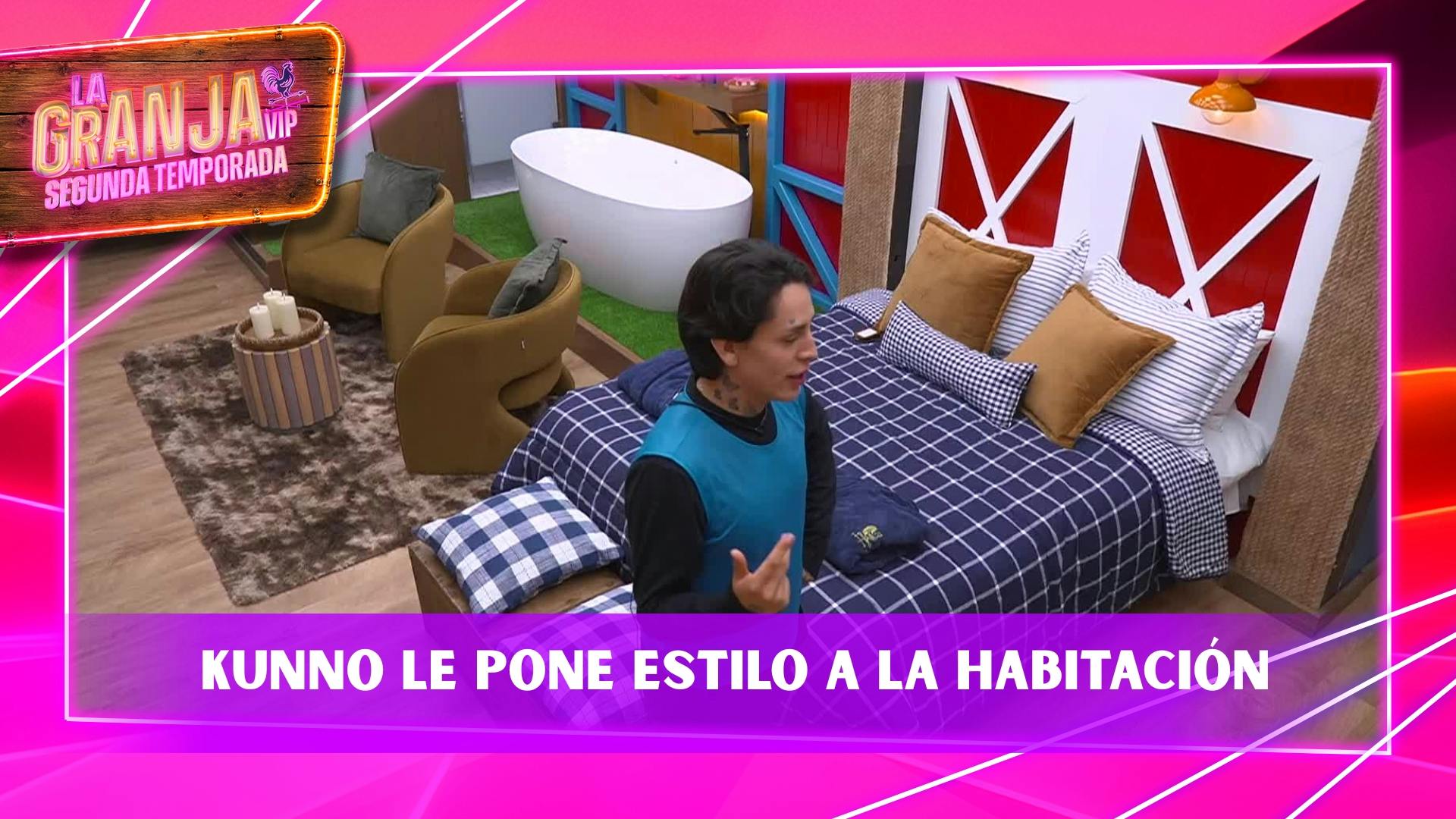 Kunno personaliza la habitación del Capataz y le pone su propio estilo en La Granja VIP 