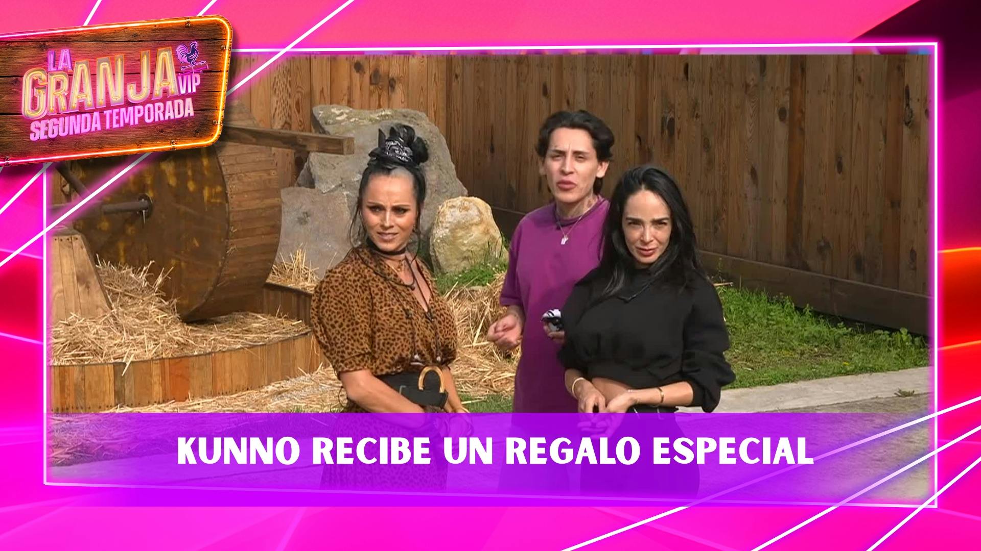 Kunno recibe un regalo especial en La Granja VIP y lo comparte con Manelyk e Ivonne