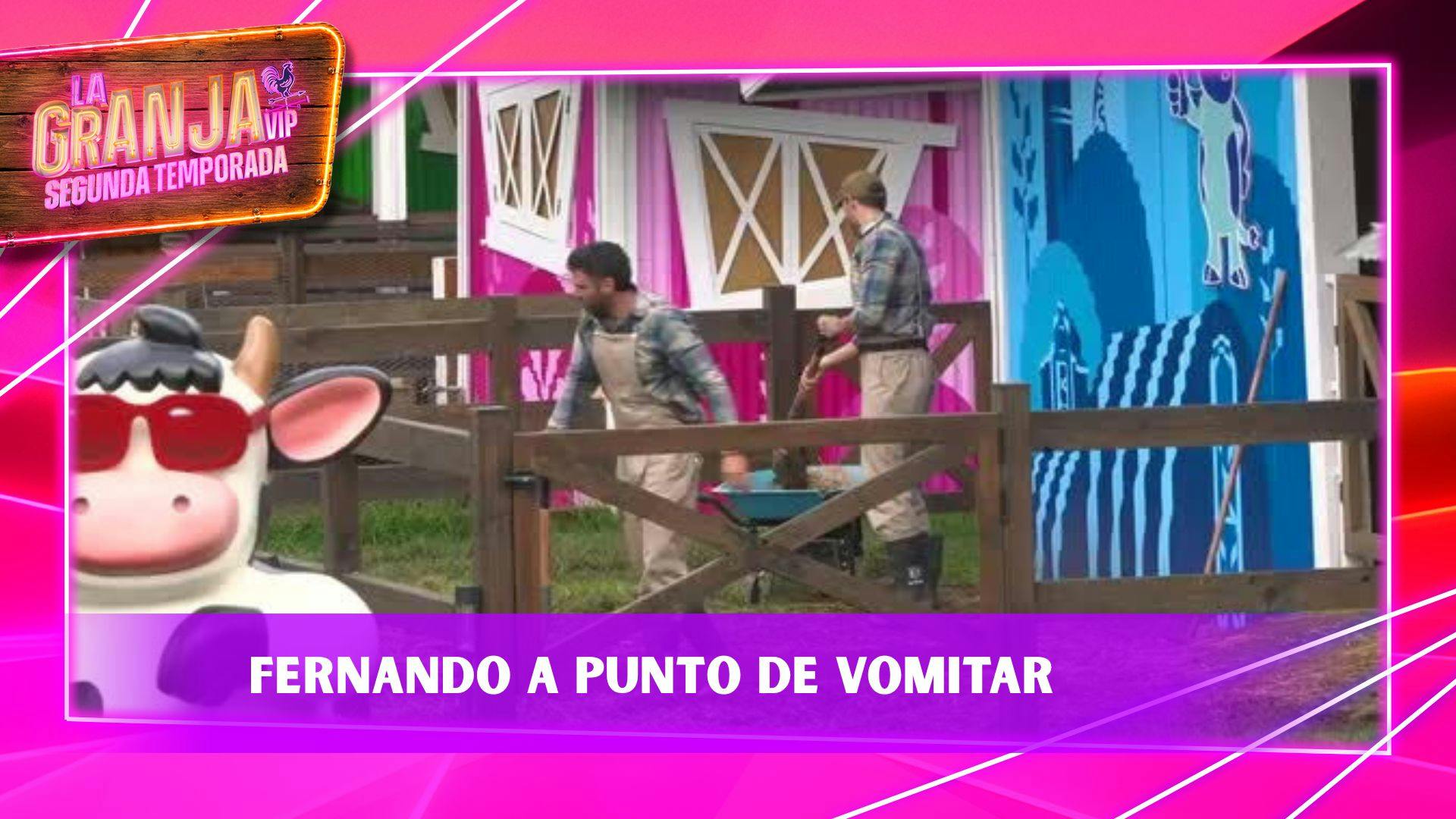 Las labores de peón ponen a prueba a Fernando Lozada: casi VOMITA al recoger la popó