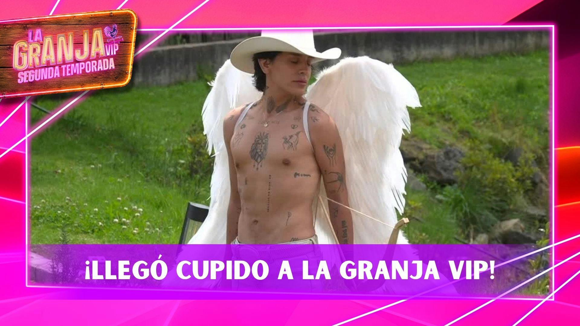 ¡Llegó cupido a La Granja VIP! Kunno roba miradas con su disfraz sexy para el Calendario Granjero