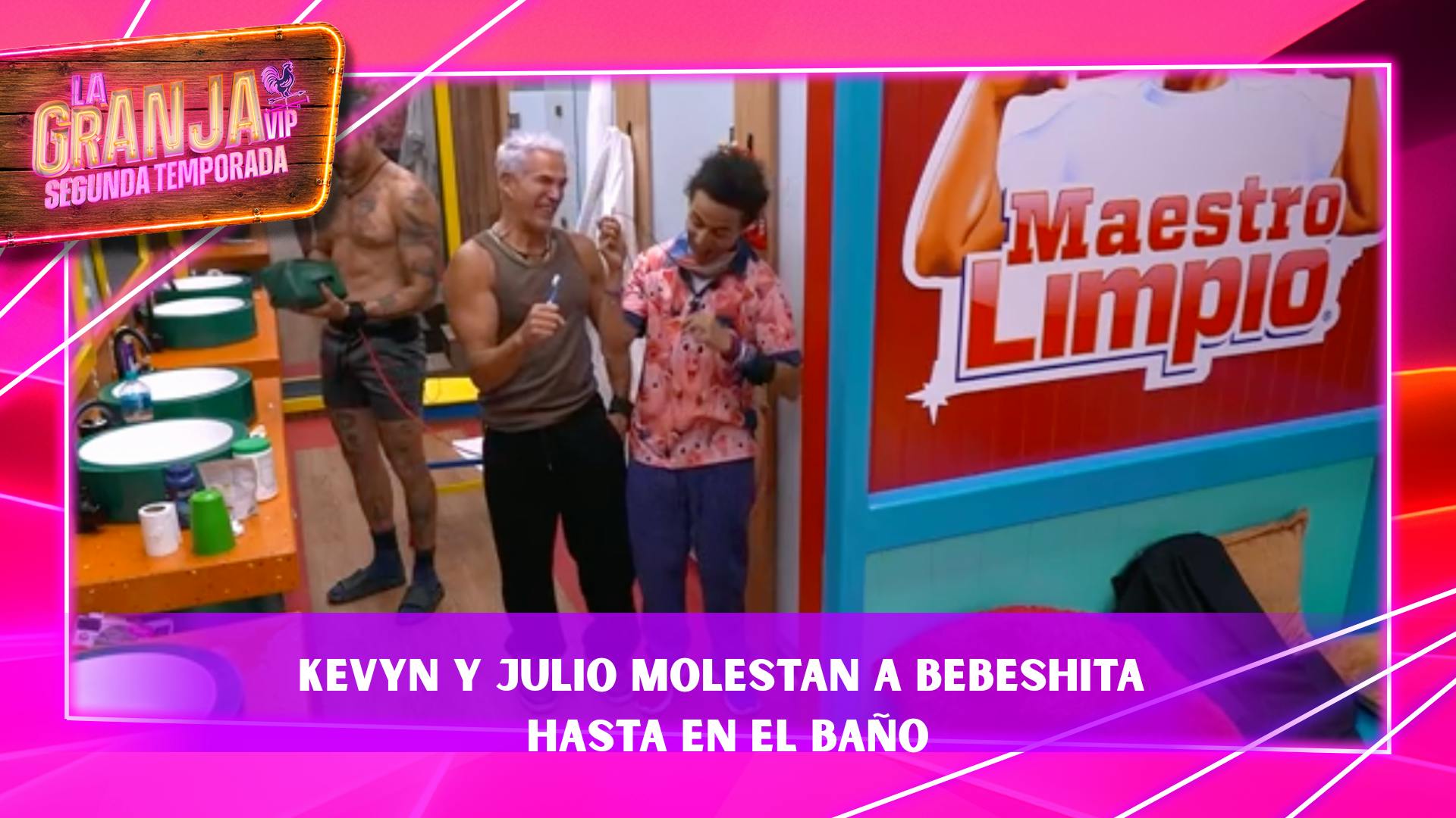 ¡Ni en el baño la dejan! en paz! Julio Camejo y Kevyn Bicolor no dan tregua a La Bebeshita por sus problemas intestinales (VIDEO)