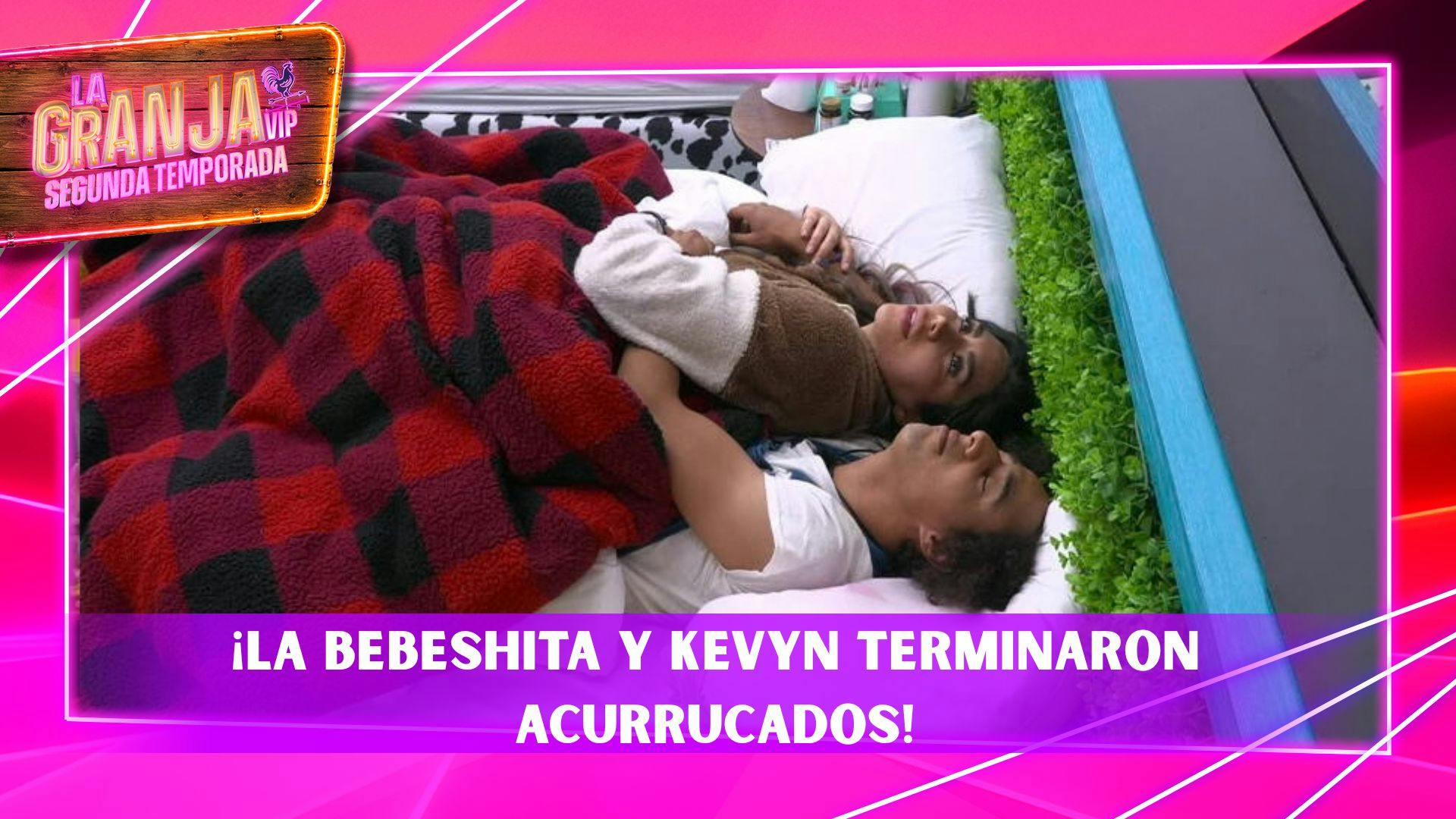 ¡Bebeshita se rindió! Quiso despertar a Kevyn y terminó acurrucada entre sus brazos
