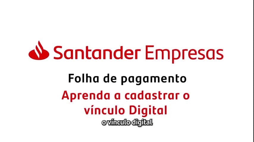 Como vincular funcionário na folha de pagamento Santander Empresas?
