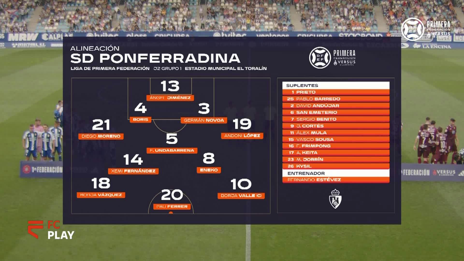 SD Ponferradina vs Pontevedra CF