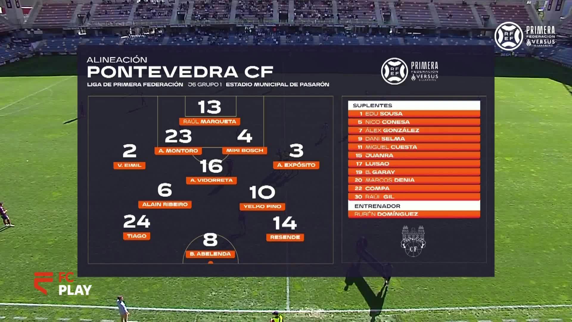 Pontevedra CF vs CF Talavera de la Reina