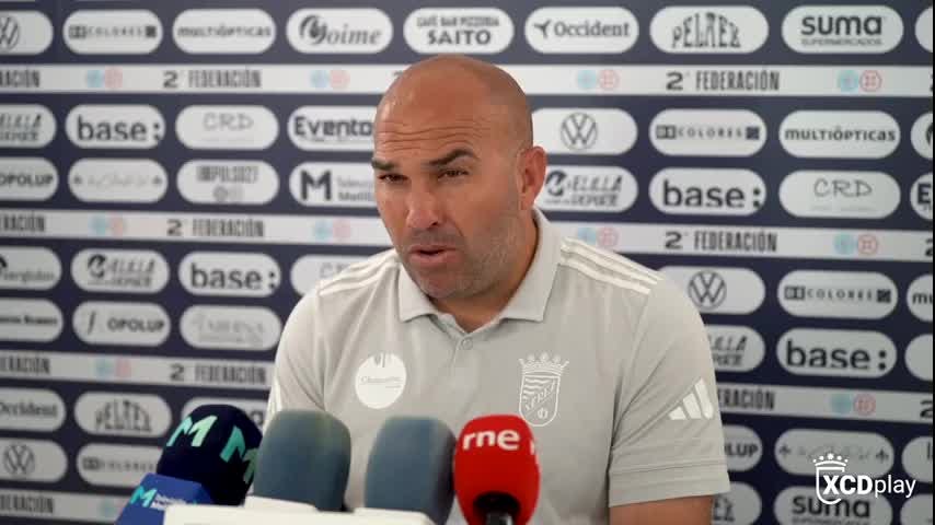Rueda de prensa Diego Galiano, post partido UD Melilla - Xerez CD