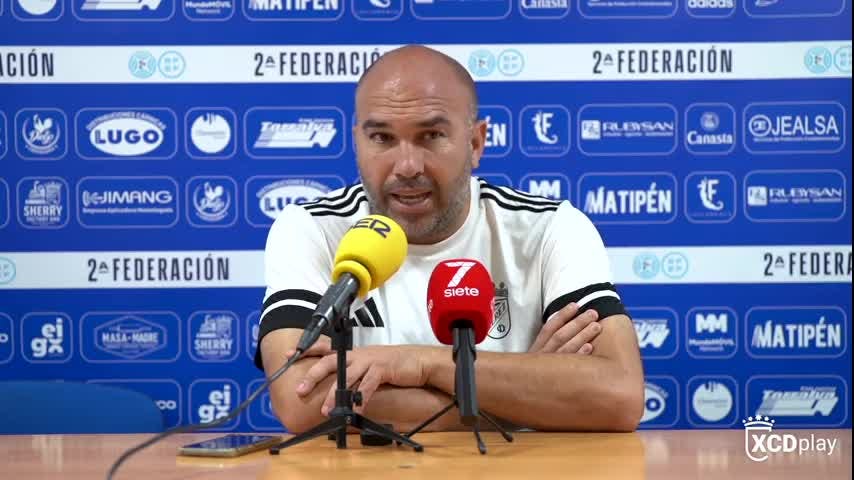 Rueda de prensa de Diego Galiano, previa al Xerez CD - UD Almería B