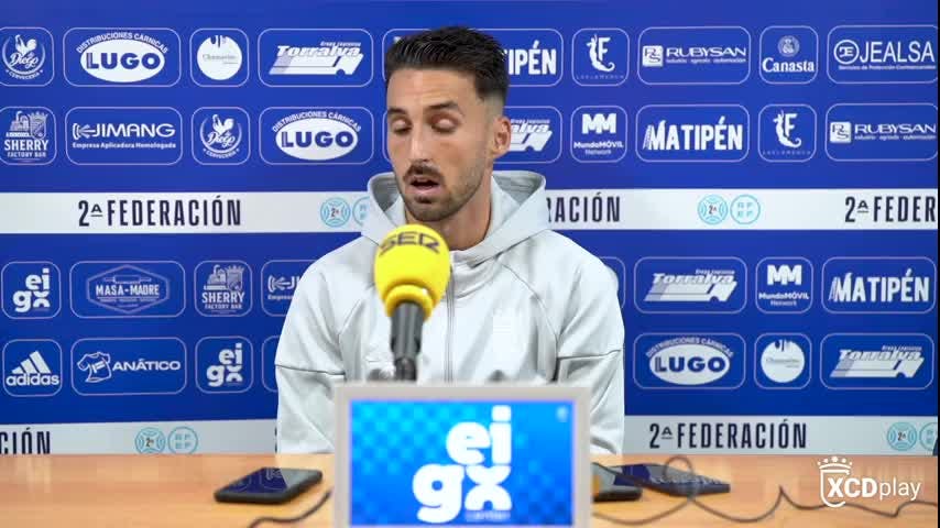 Rueda de prensa, post partido Hugo Díaz | Xerez CD - Lorca
