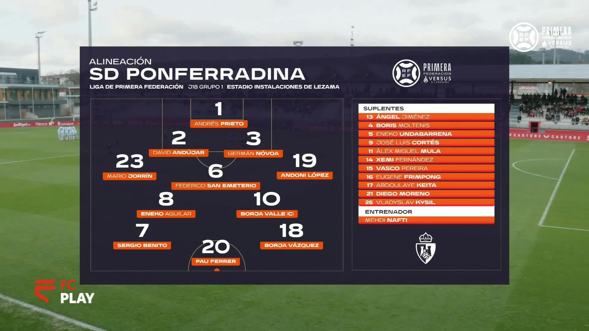 Athletic Club "B" vs SD Ponferradina