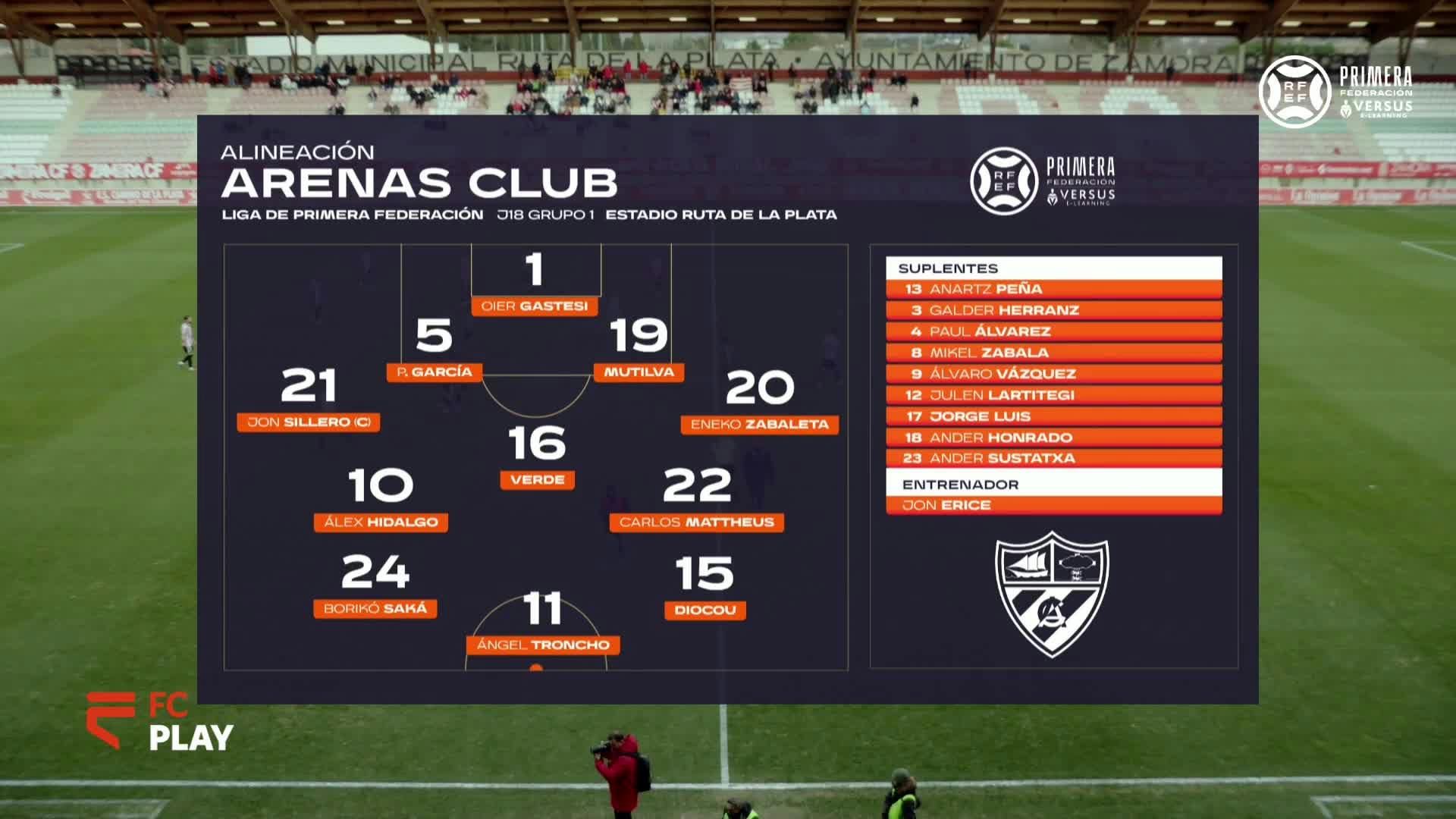 Zamora CF vs Arenas Club