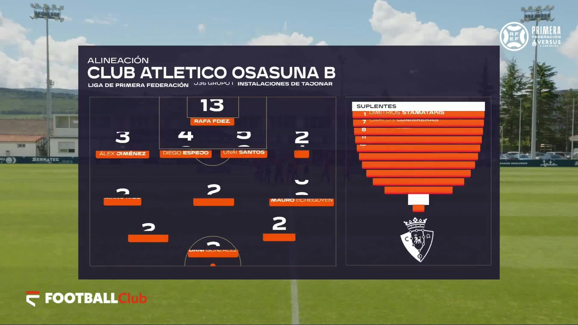 Club Atlético Osasuna "B" vs CF Talavera de la Reina