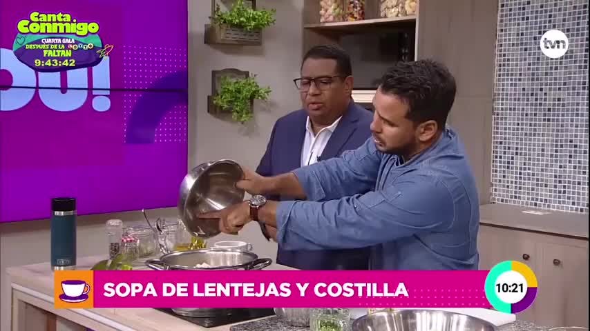 Cocina con Alexis: Sopa de costillas y lentejas