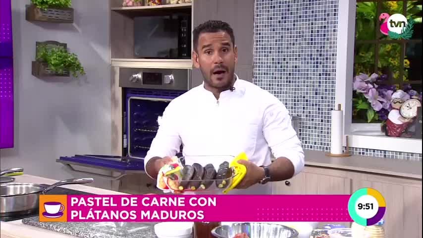 Cocina con Alexis: Pastel de carne con plátano maduro
