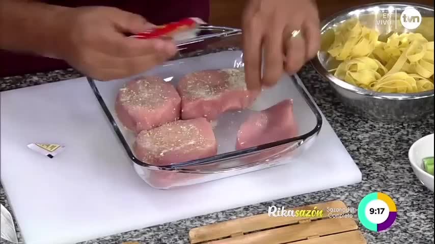 Cocina con Alexis: Lomo de cerdo con Fettuccine