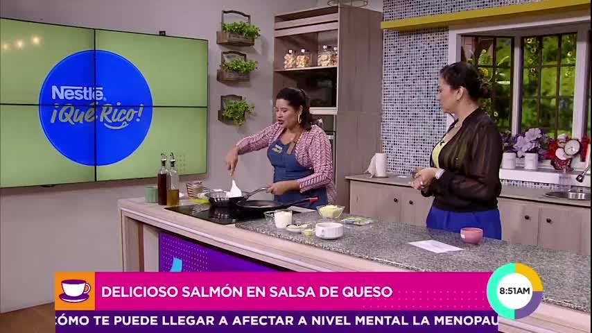 Cocina con Alexis: Salmon en salsa de queso