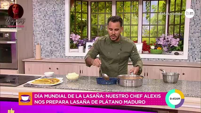 Prepara una deliciosa Lasaña de platano