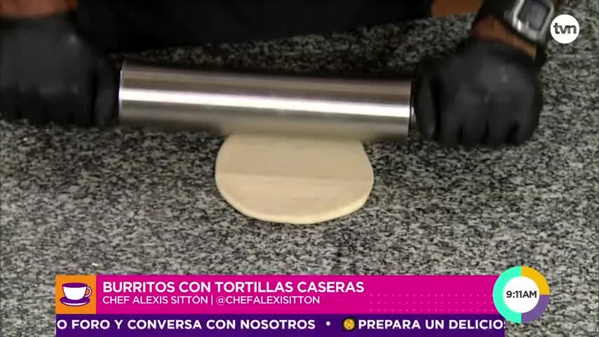 Burritos con tortilla casera (receta completa)