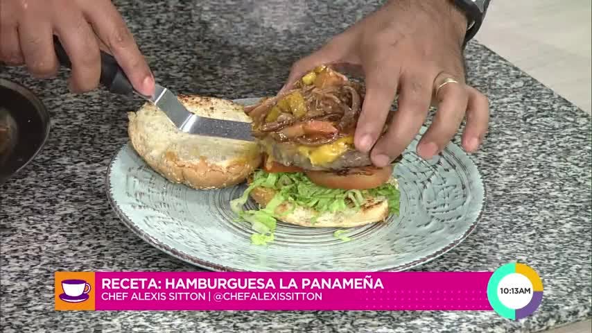 Hamburguesa a la panameña (receta completa)
