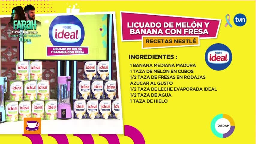 Realiza un batido de melón y banana con nosotros
