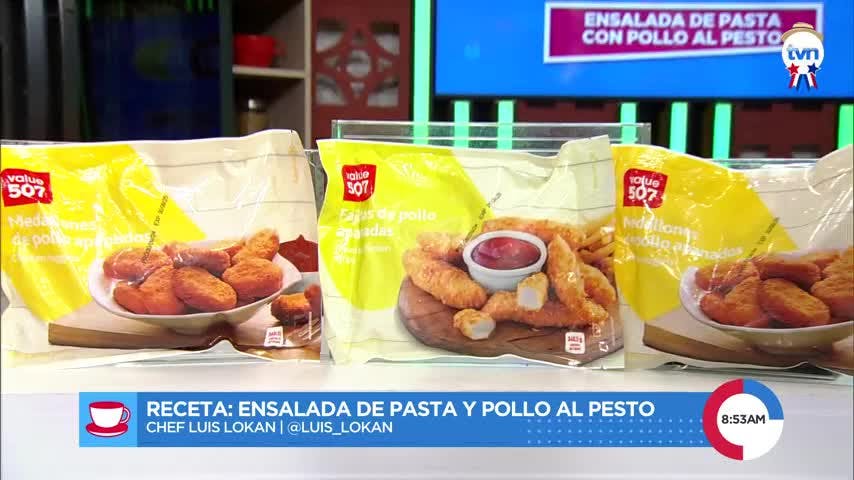 Prepara una ensalada de papa y pollo al pesto