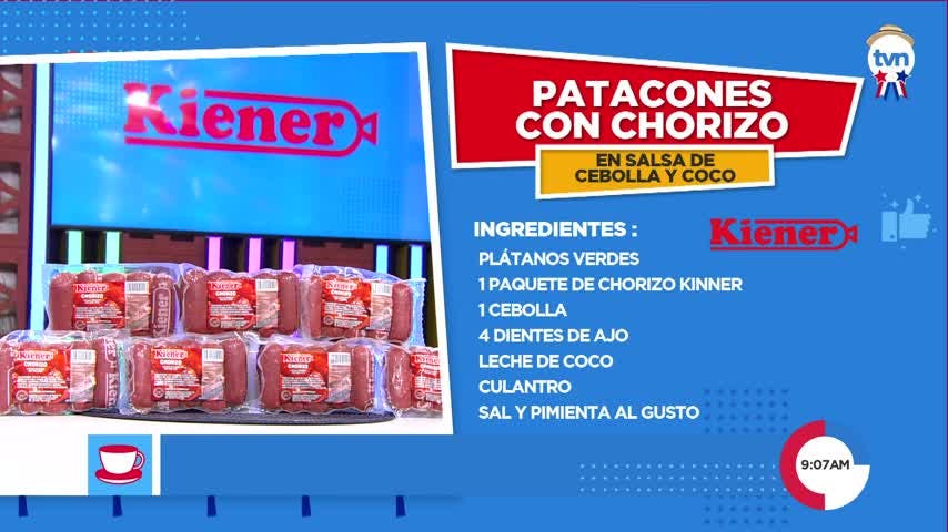 Receta de patacones con chorizo