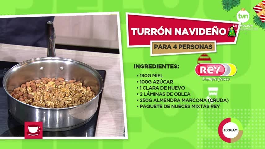 Prepara un turrón de nueces mixtas para navidad