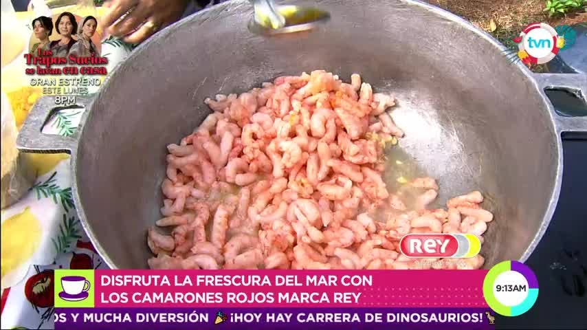 Receta: Arroz con camarones