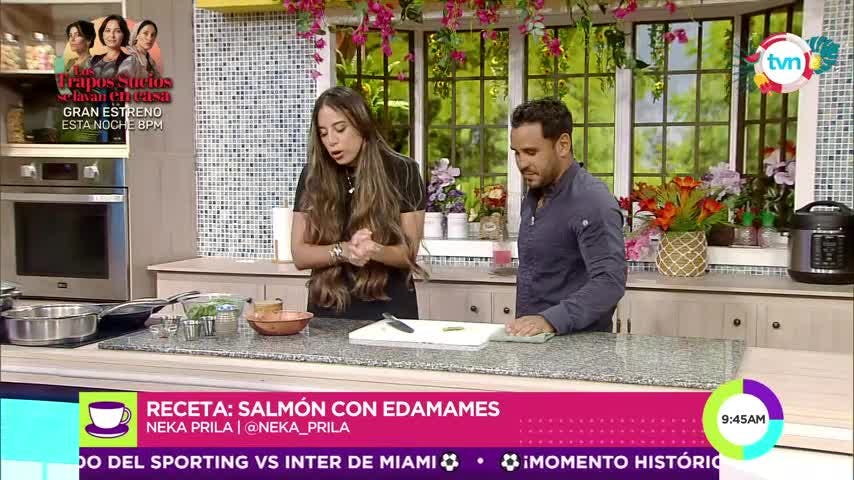 Neka Prila nos preparó su receta estrella de salmón