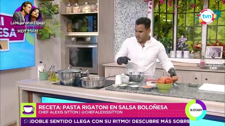 Receta: Pasta rigatoni en salsa boloñesa