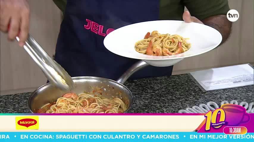 Cocina con Alexis: Spaguetti con Camarones