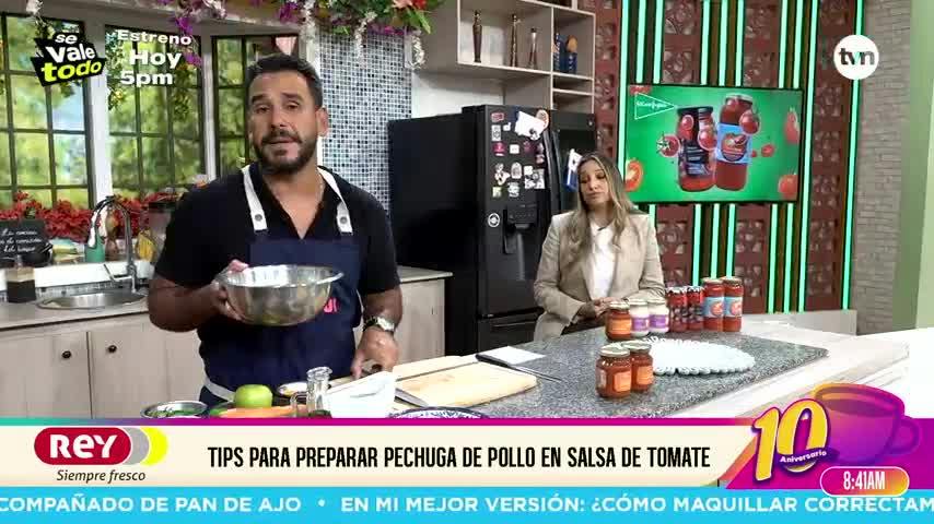 Cocina con Alexis: pechuga de pollo en salsa de tomate