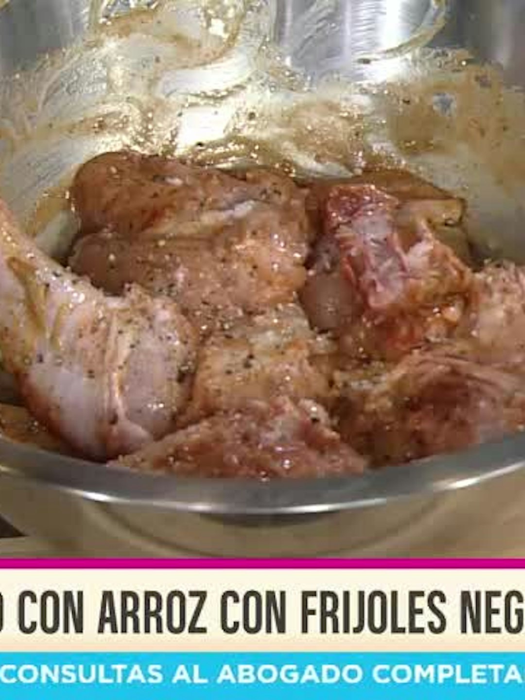 Cocina con Alexis: Pollo guisado con arroz con frijoles negros