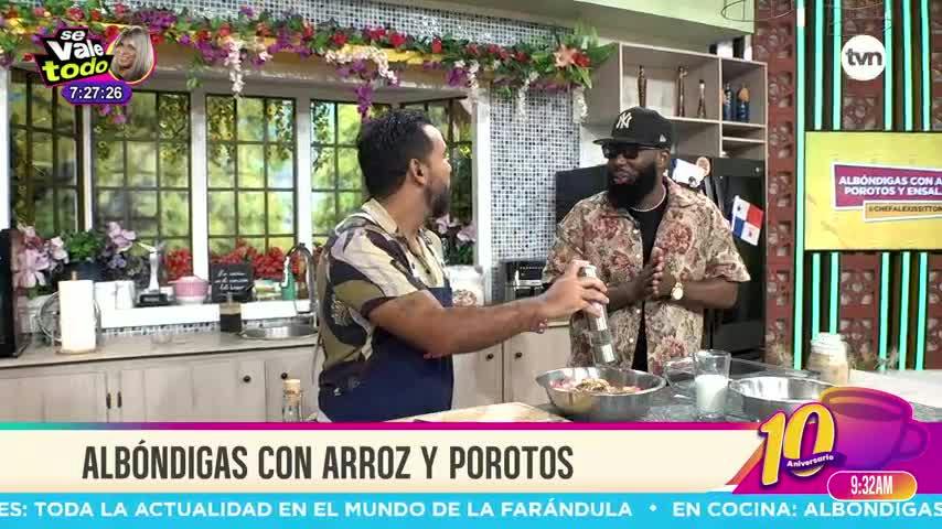 Cocina con Alexis: Albóndigas con arroz y porotos