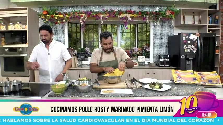 Cocina con Alexis: Pollo rosty marinado con pimienta limón 