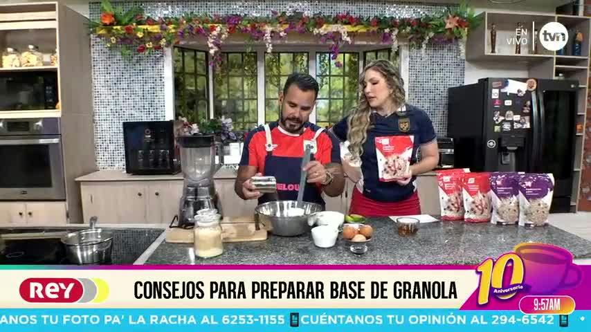 Cocina con Alexis: Tarta de yogurt con base de granola