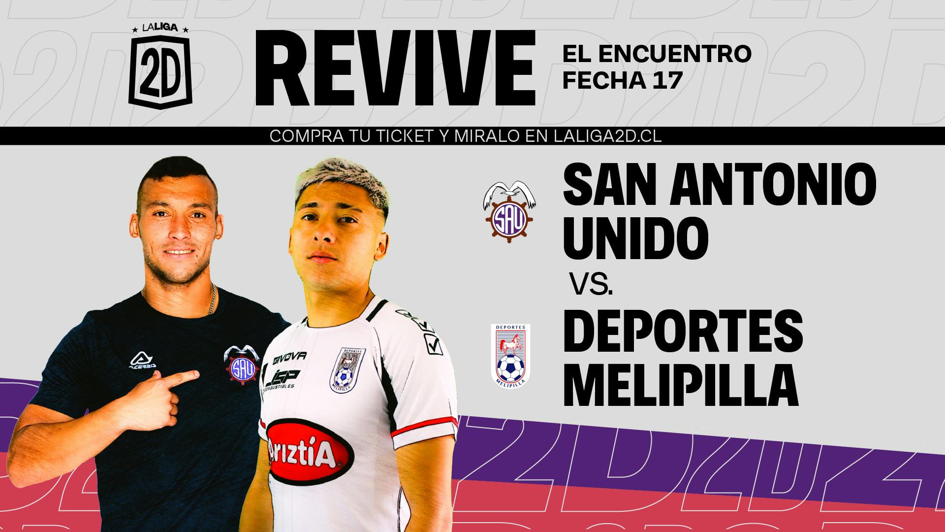 San Antonio Unido vs. Deportes Melipilla. Fecha 17.