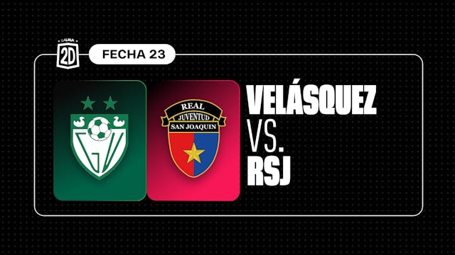General Velásquez vs Real San Joaquín - Fecha 23
