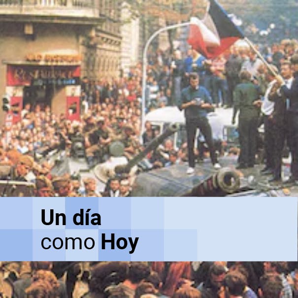 La manifestación de Jan Palach en Praga