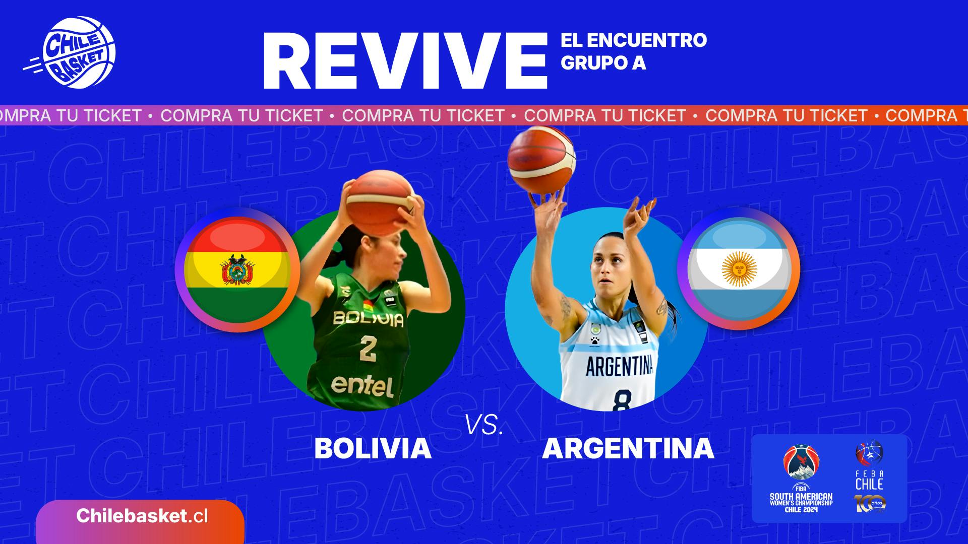 Bolivia vs Argentina. Grupo A.