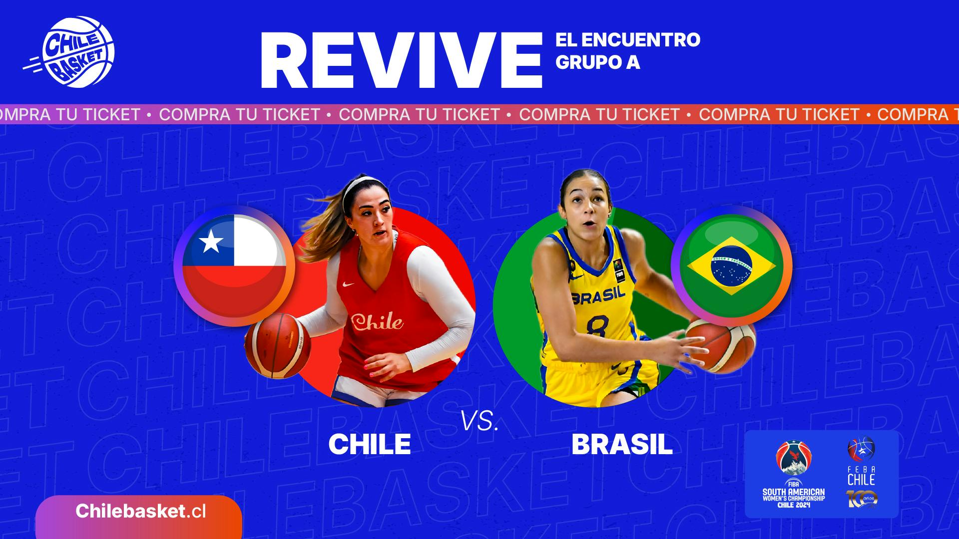 Chile vs Brasil. Grupo A.