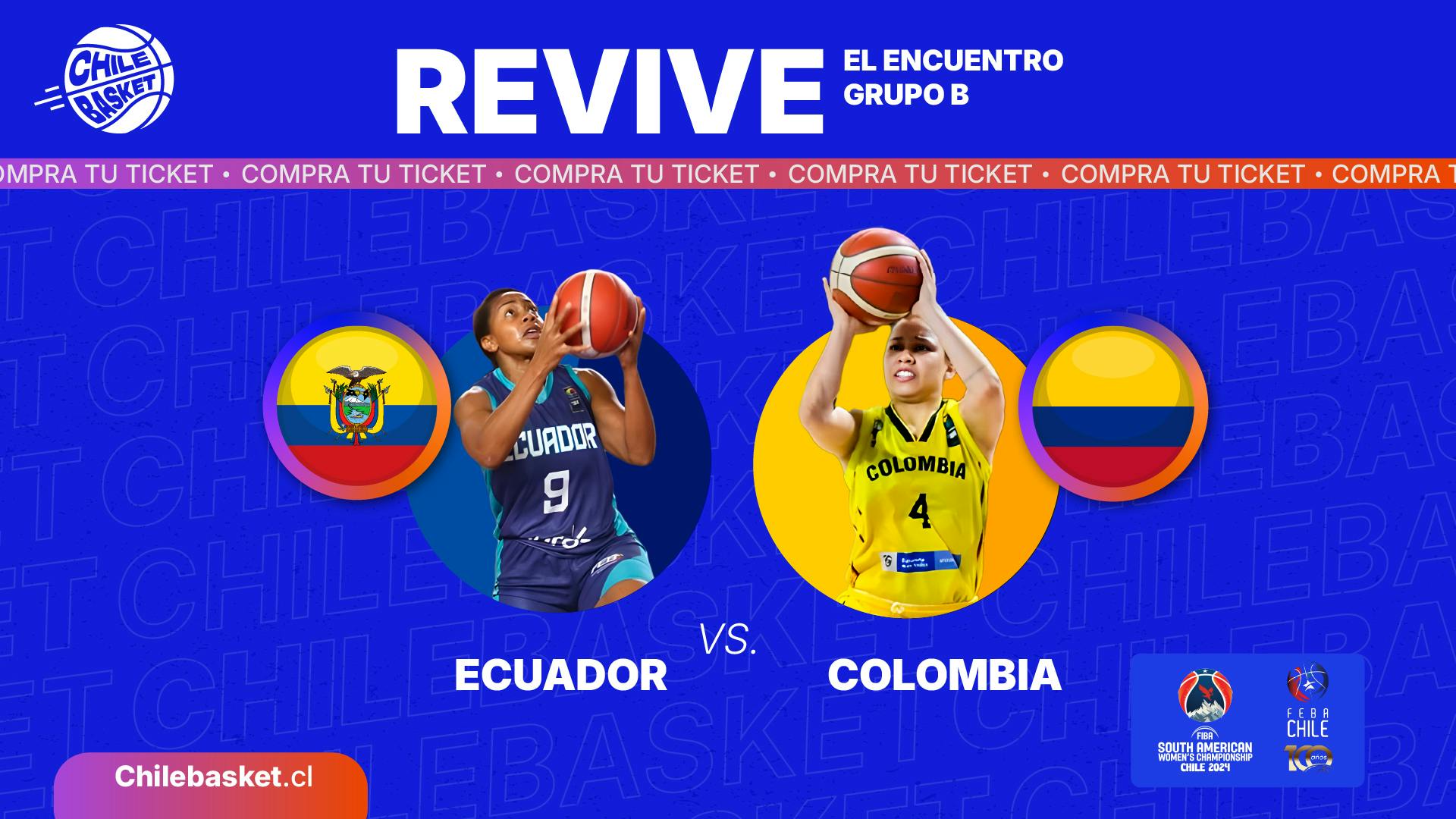 Ecuador vs Colombia. Grupo B.