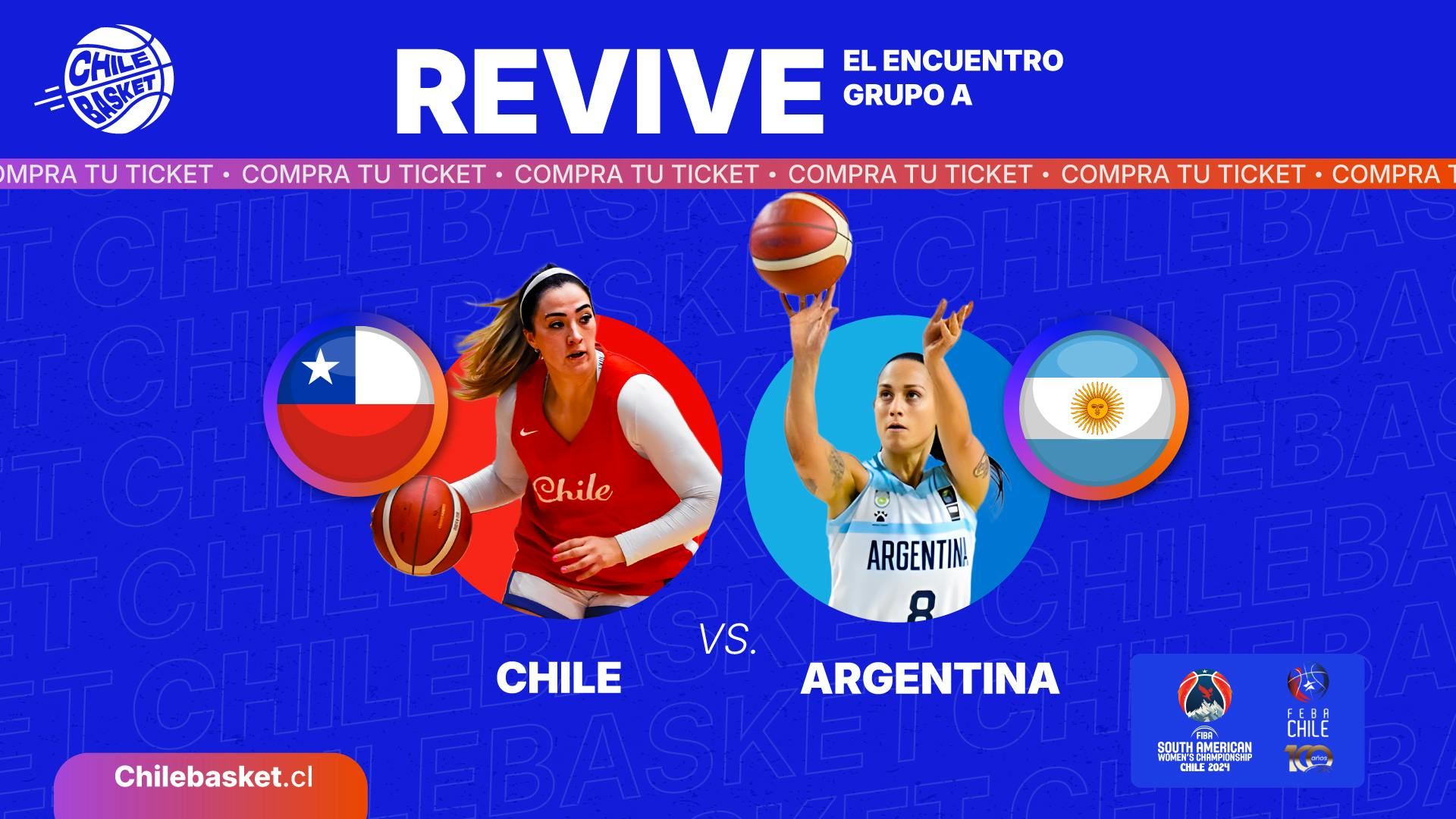 Argentina vs Chile. Grupo A.
