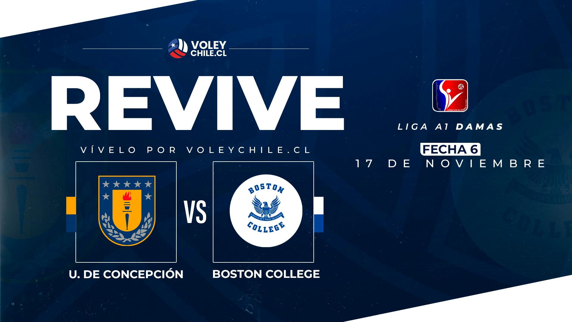 U. DE CONCEPCIÓN VS. BOSTON COLLEGE. Liga A1 Damas. Fecha 06.